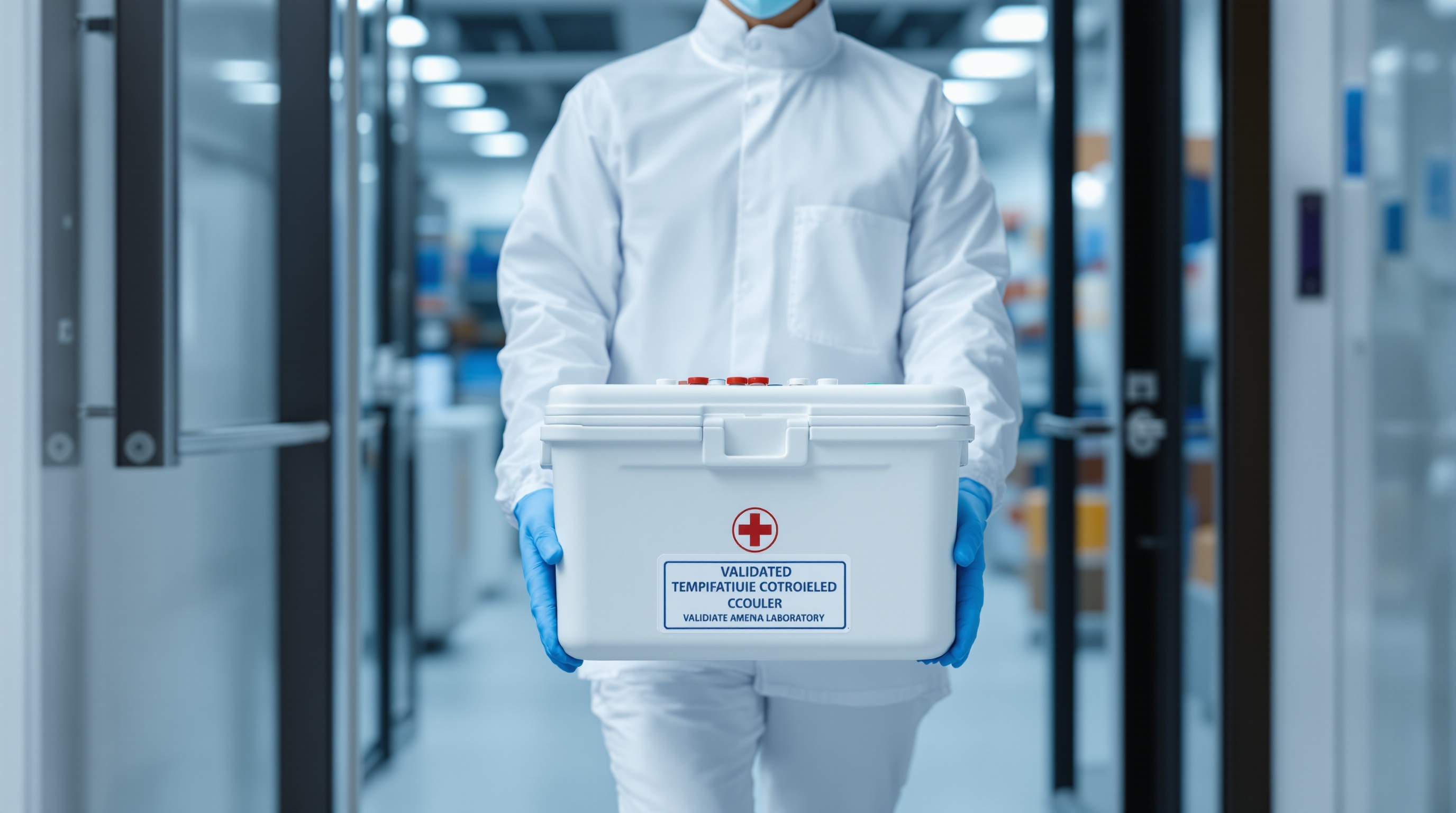 Medical courier delivering specimens to Durban hospital